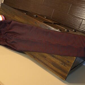 Kate Spade Black and Red Geometric Straight-leg Trouser